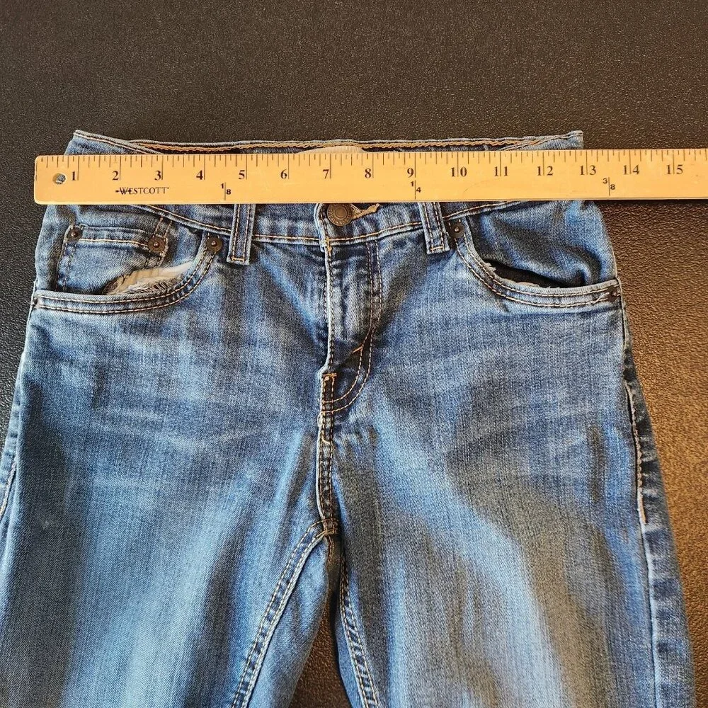 Levis‎ 511 Jeans Performance Slim Boys Size 12 Reg 26x26 Blue Denim Stretch EUC